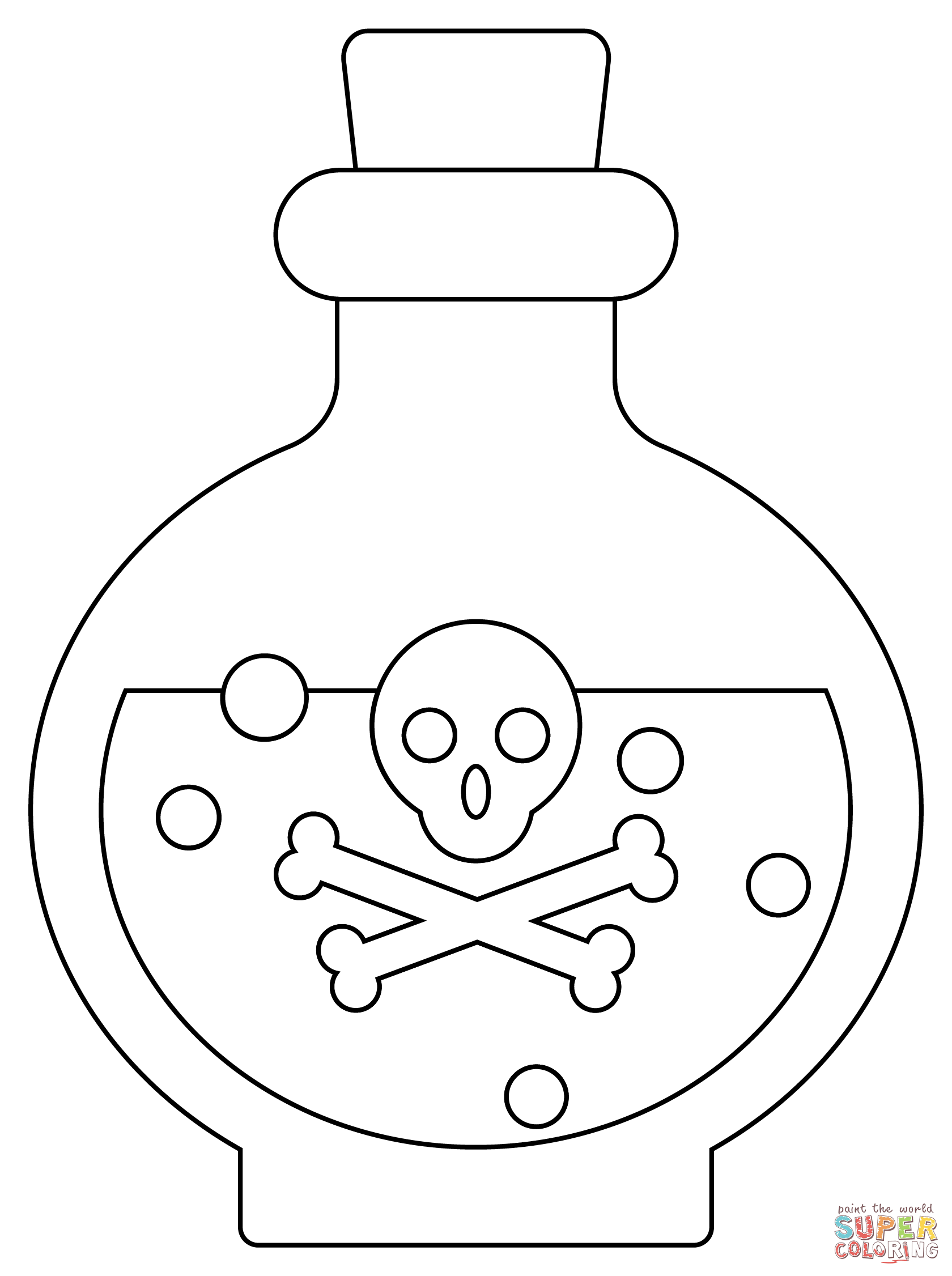 Poison coloring page free printable coloring pages