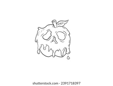 Poison apple over royalty