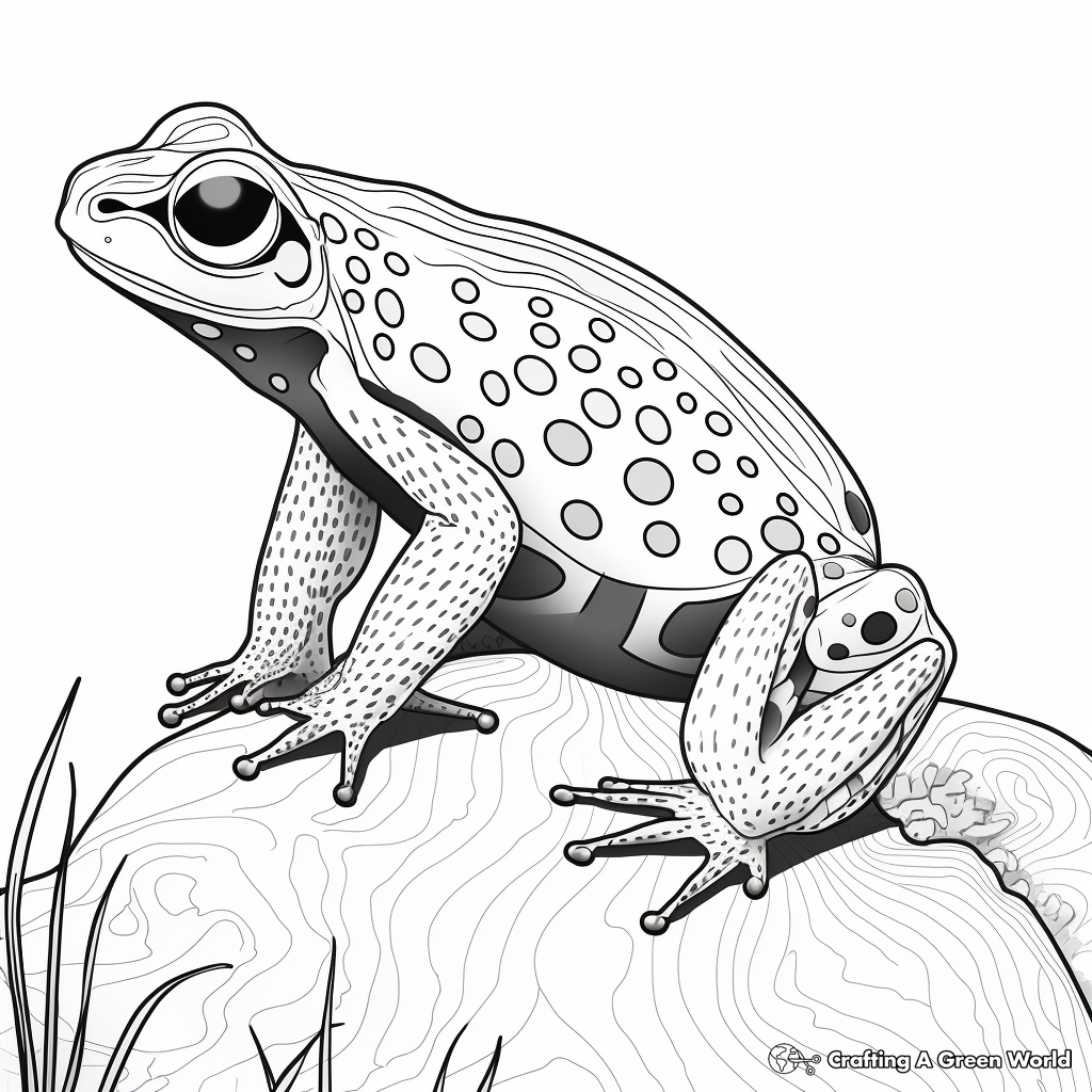 Poison dart frog coloring pages