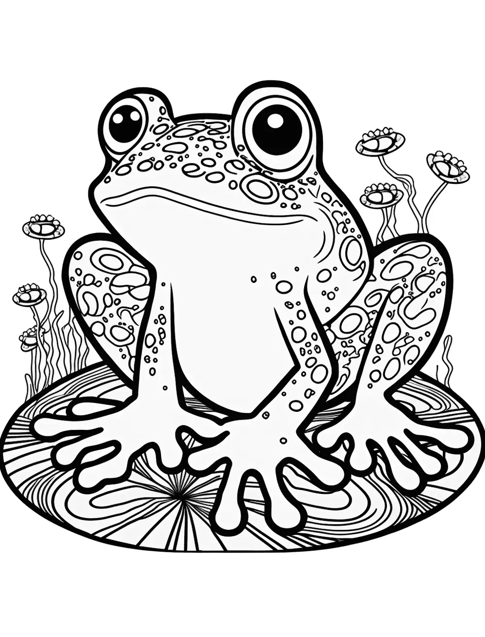 Frog coloring pages by coloringpageswk on