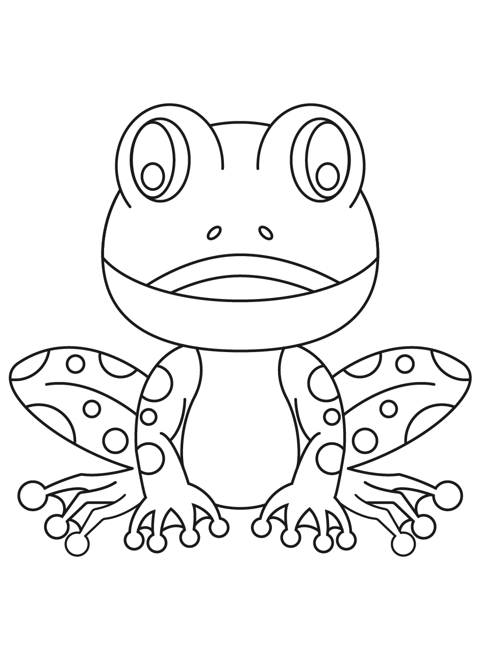 Frog coloring pages by coloringpageswk on