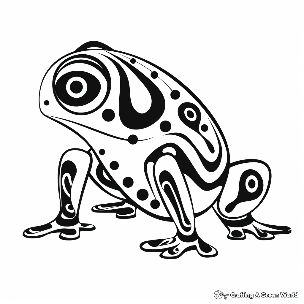 Frog for adults coloring pages
