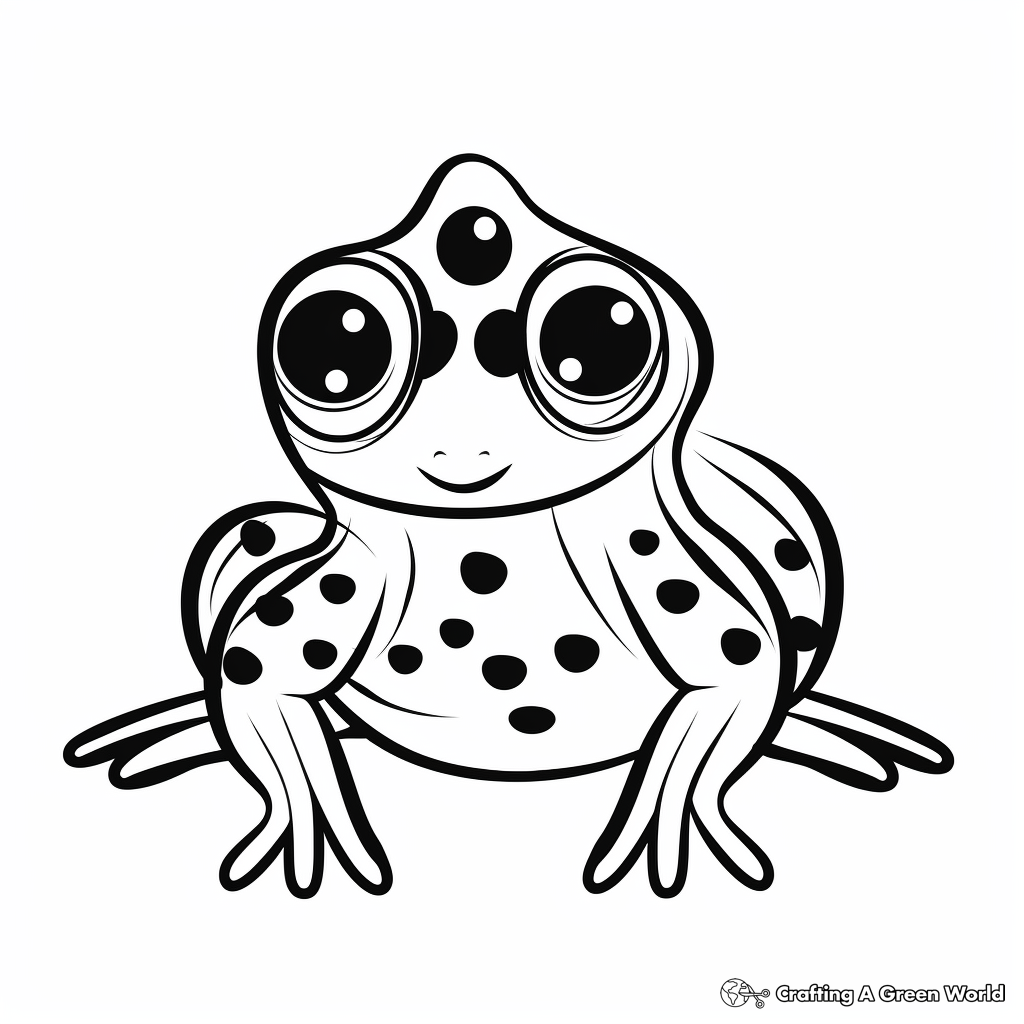 Poison dart frog coloring pages