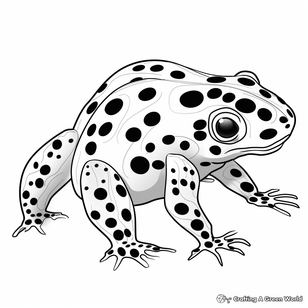 Poison dart frog coloring pages