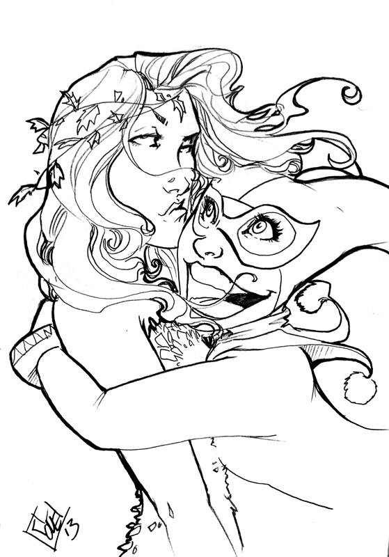 Harley quinn and poison ivy emerald city by fortlove on