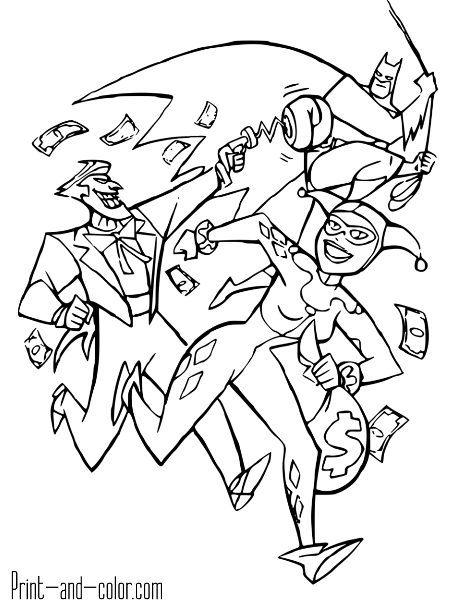Batman coloring pages print and color