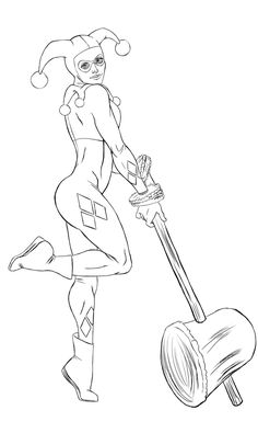 Harley quinn coloring pages