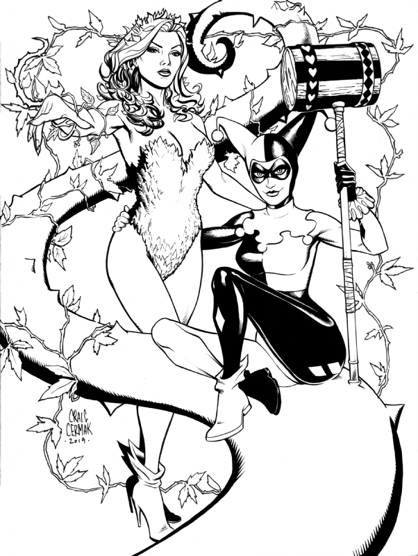 Poison ivy harley quinn in craig cermaks pin