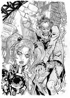 Harley quinn coloring pages
