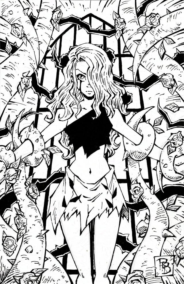Heres the colored version of my poison ivy art inspired by season one finale of harley quinn tas been meaning to do this one ever since i watched it this summer