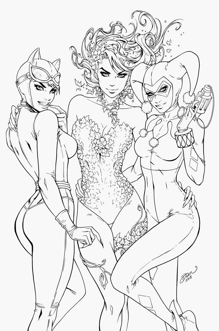 Poison ivy harleyquinn catwoman