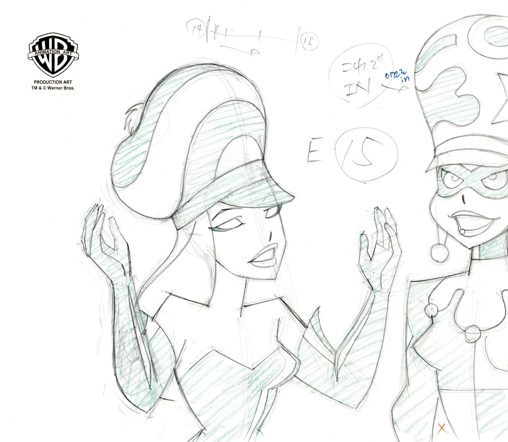 The new batman adventures original production drawing poison ivy and â choice fine art
