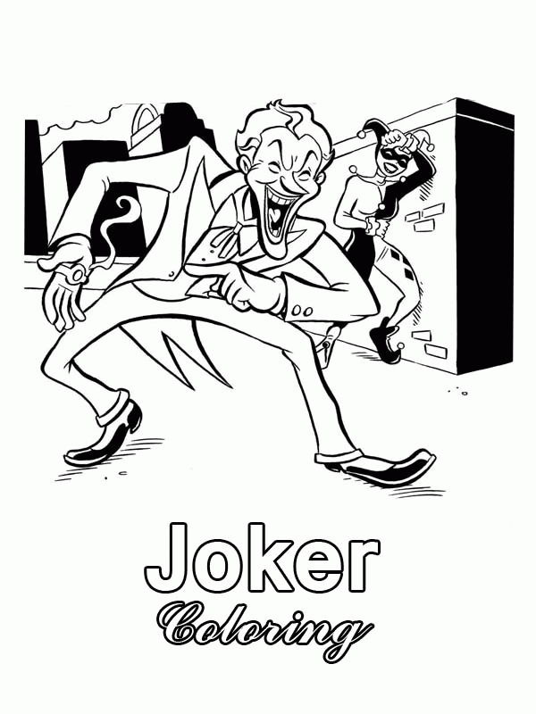 Harley quinn coloring pages