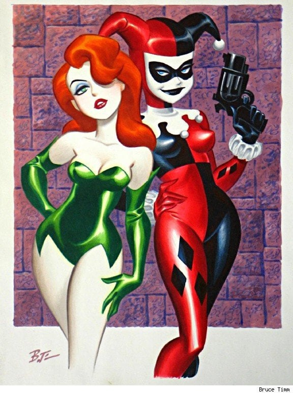 Poison ivy harley quinn by bruce timm ricbooks