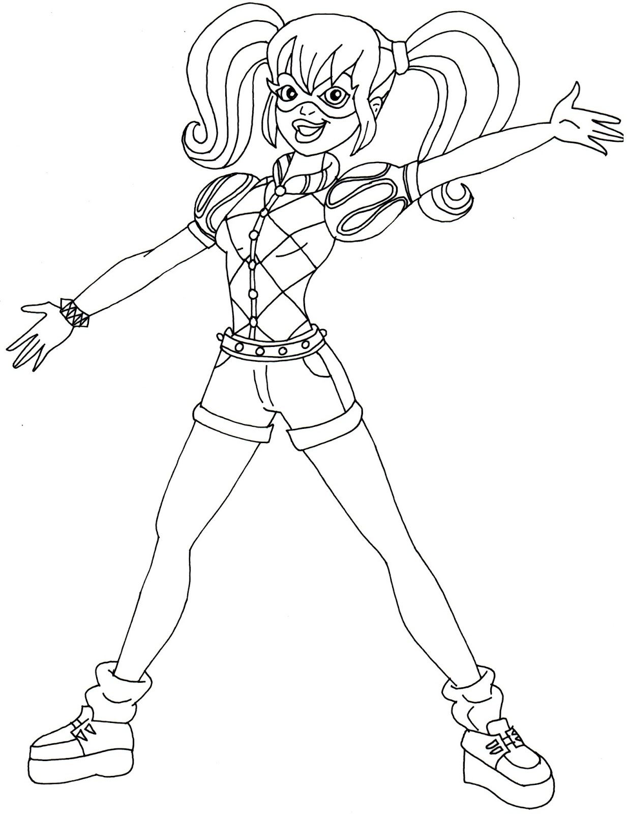 Dc superhero girls coloring pages