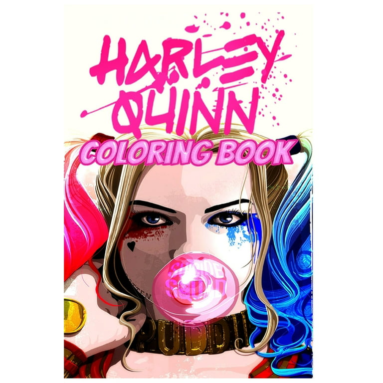 Harley quinn coloring book harley quinn joker dc poison ivy birds of prey batman superhero dcuharleyquinn dc universe margot robbie logan ironman death venom hawkeye black widow thor hulk spiderman