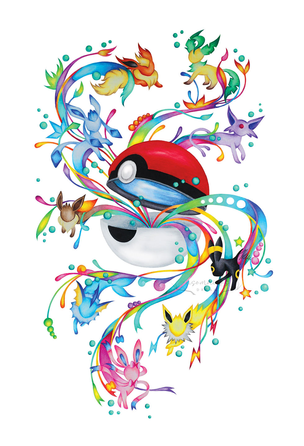 Pokeball colouring page
