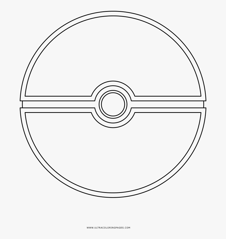 Pokeball coloring page