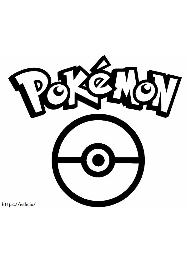 Pokebola simple coloring page