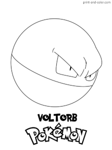 Pokemon coloring pages print and color