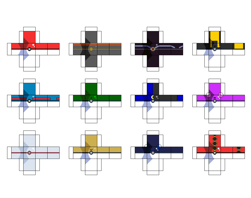 Pokeballs paper toy free printable papercraft templates