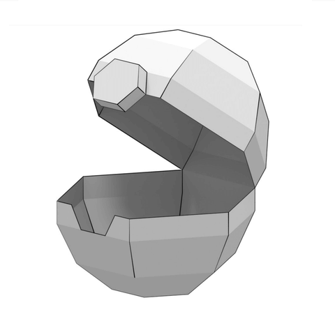 Foldable pokeball d papercraft free printable papercraft templates