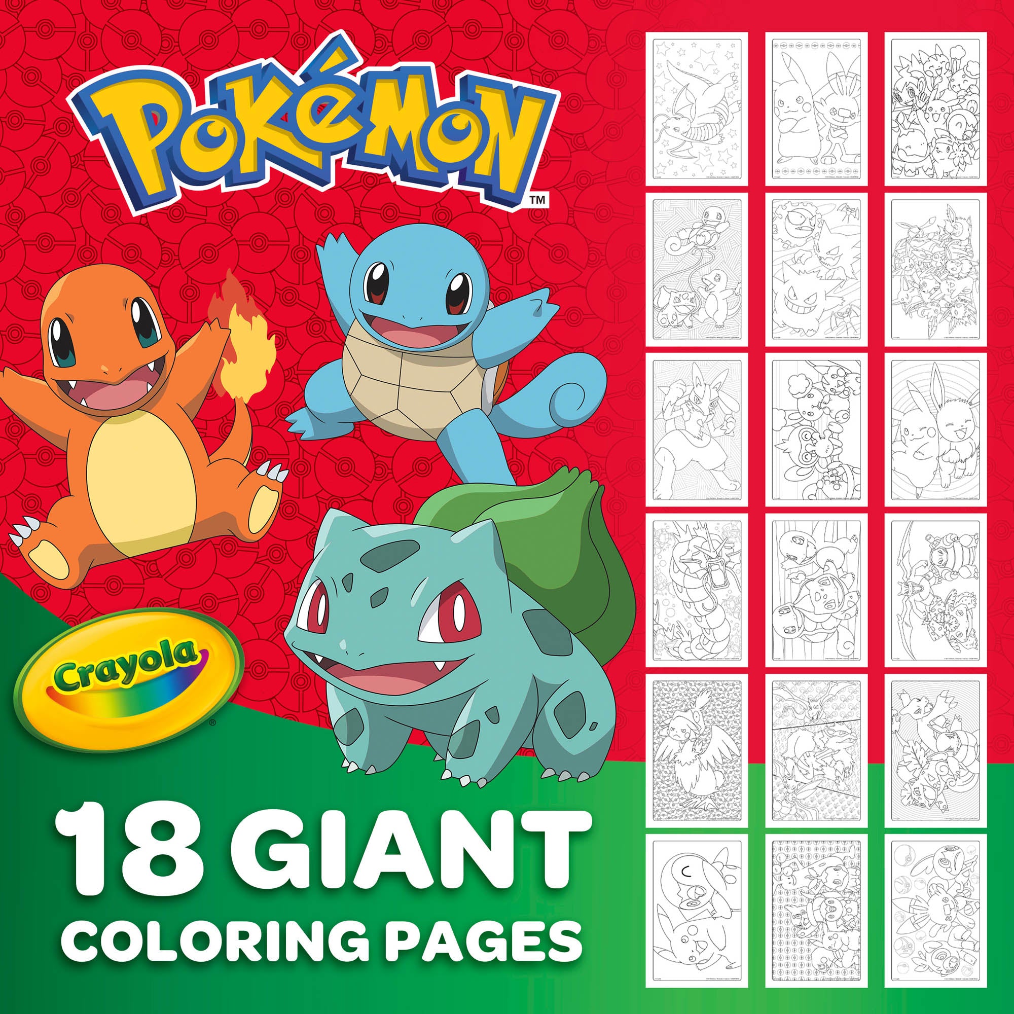 Crayola giant colouring pages pokãmon â crayola nada