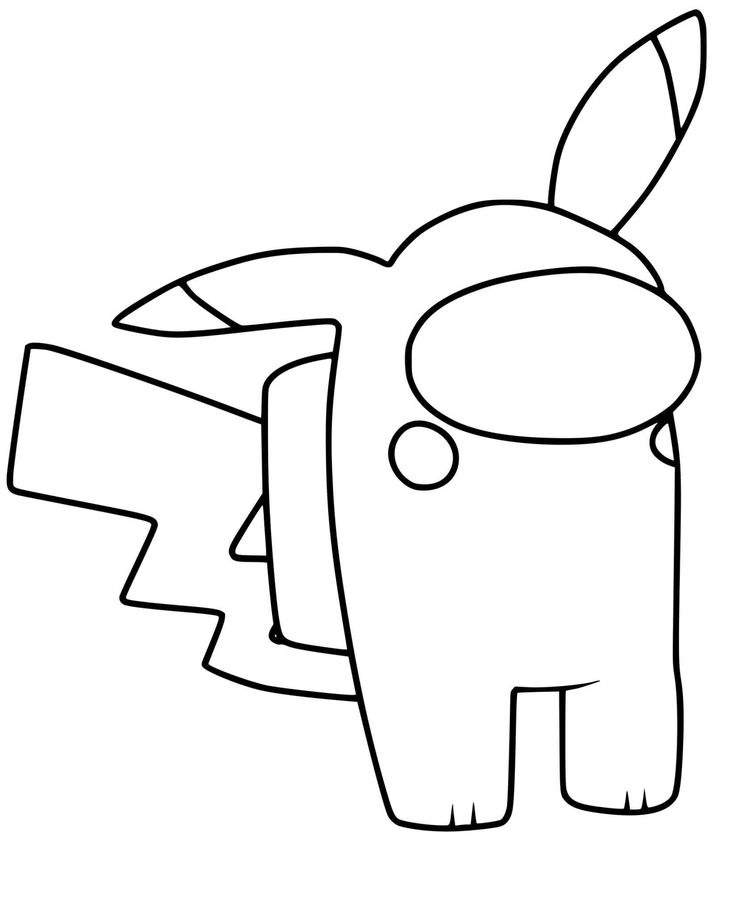 Among us pokemon coloring pages printable pdf pokemon coloring pages pokemon coloring pikachu coloring page