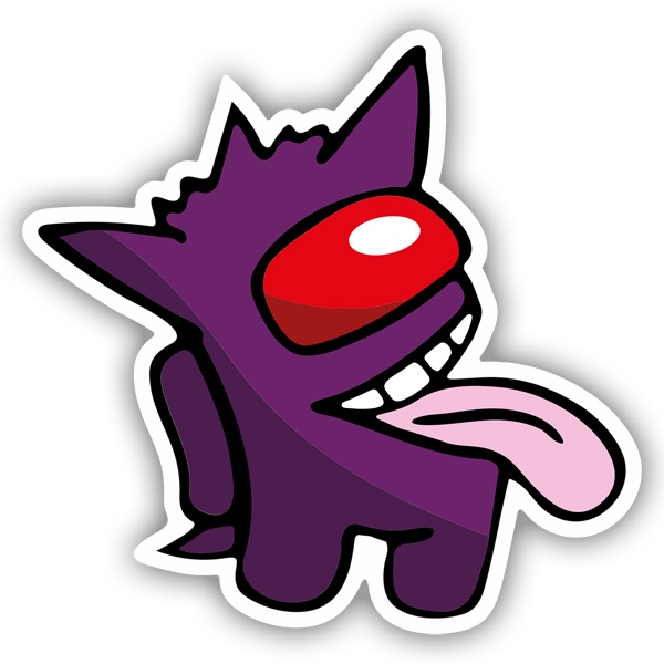 Sticker among us gengar pokemon