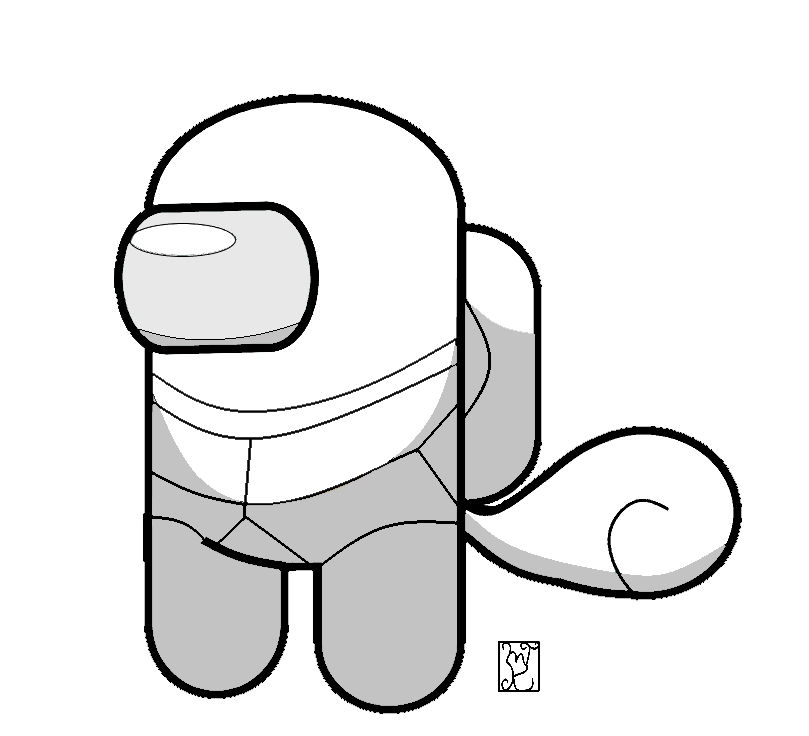 Among us squirtle base by mlgpirate on