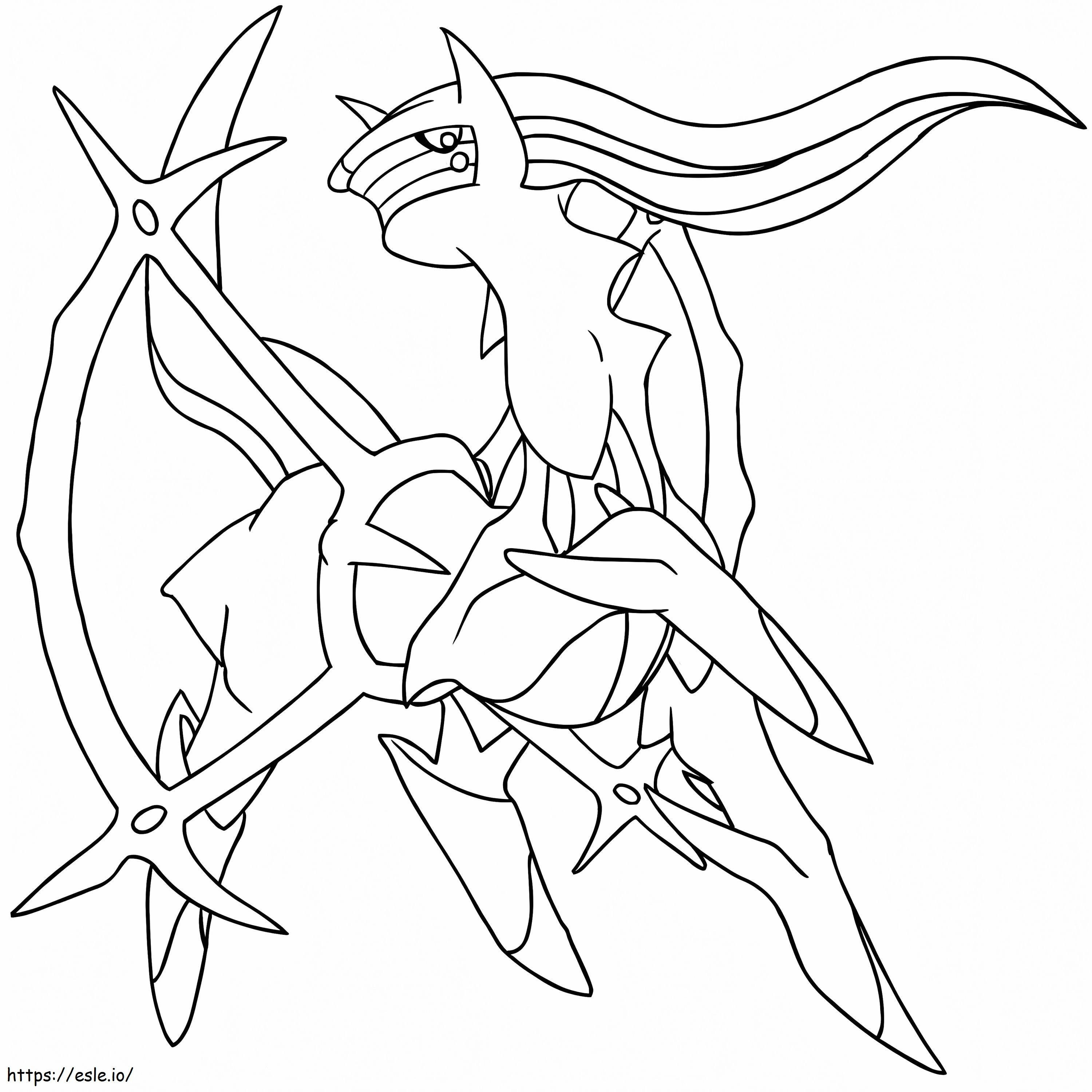 Arceus coloring page