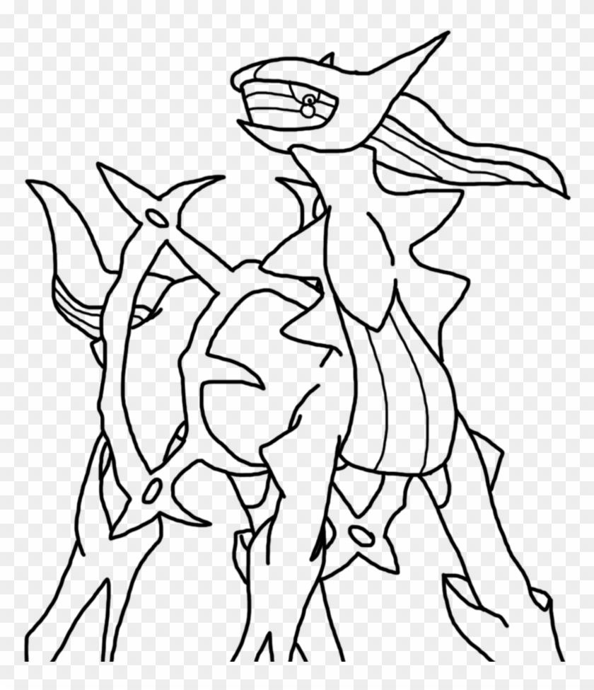Arceus legendary pokemon coloring pages