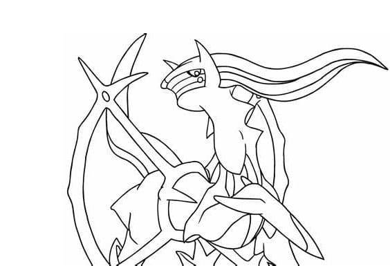 Arceus coloring pages