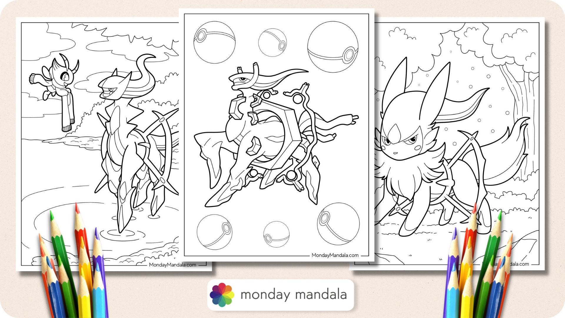 Arceus coloring pages free pdf printables