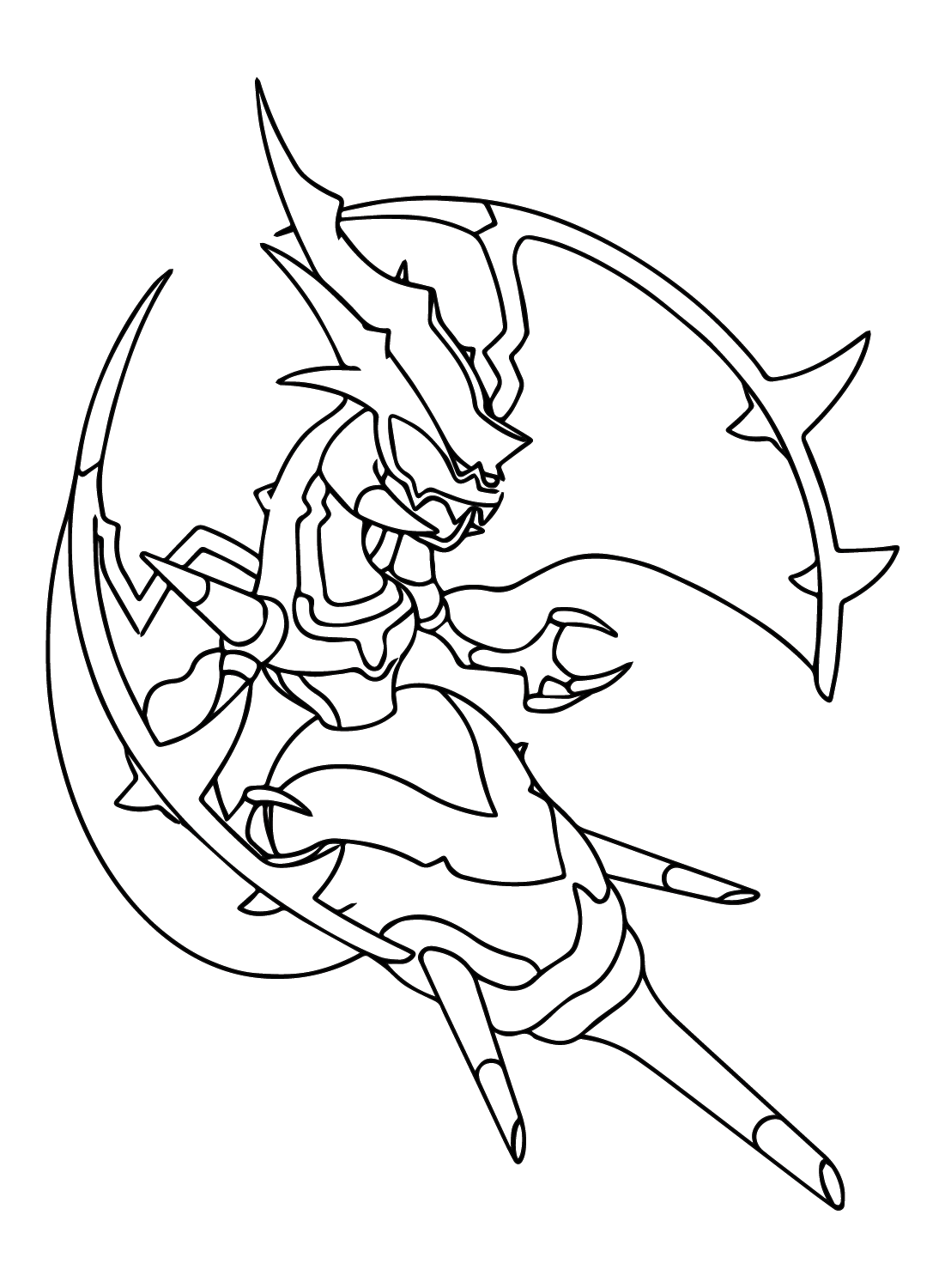 Naganadel coloring pages printable for free download