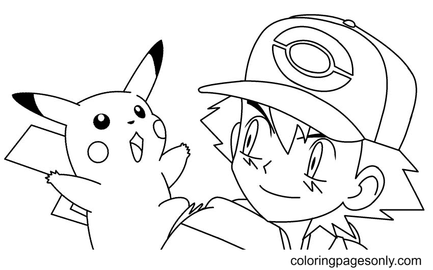 Pikachu coloring pages printable for free download