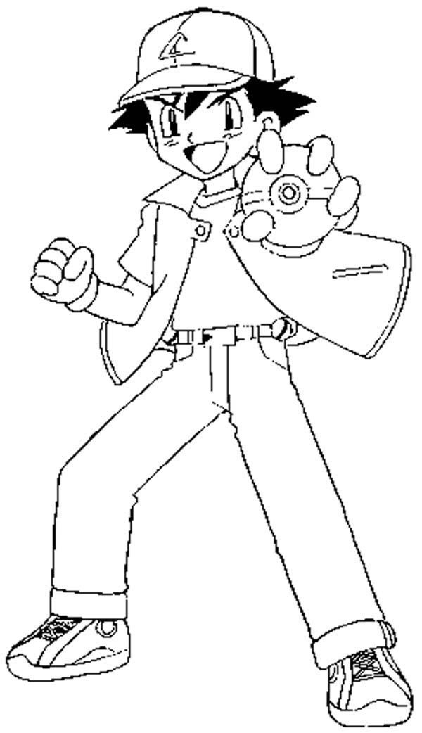 Ash ketchum fighting style on pokemon coloring page coloring sky pikachu coloring page pokemon coloring pages cartoon coloring pages