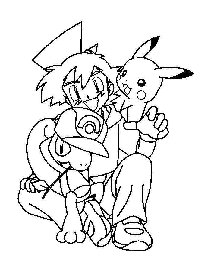 Online coloring pages coloring page ash pokemon pokemon download print coloring page