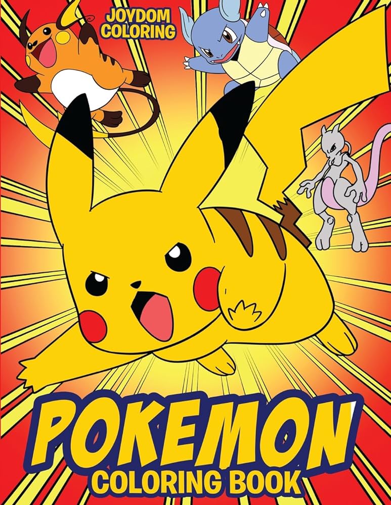 Pokemon coloring book fun coloring pages featuring your favorite pokemon and battle scenes