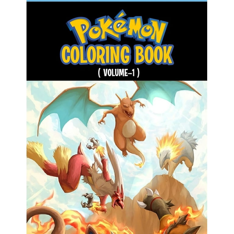 Pokemon coloring book fun coloring pages featuring your favorite pokemon and battle scenes unofficial pages size