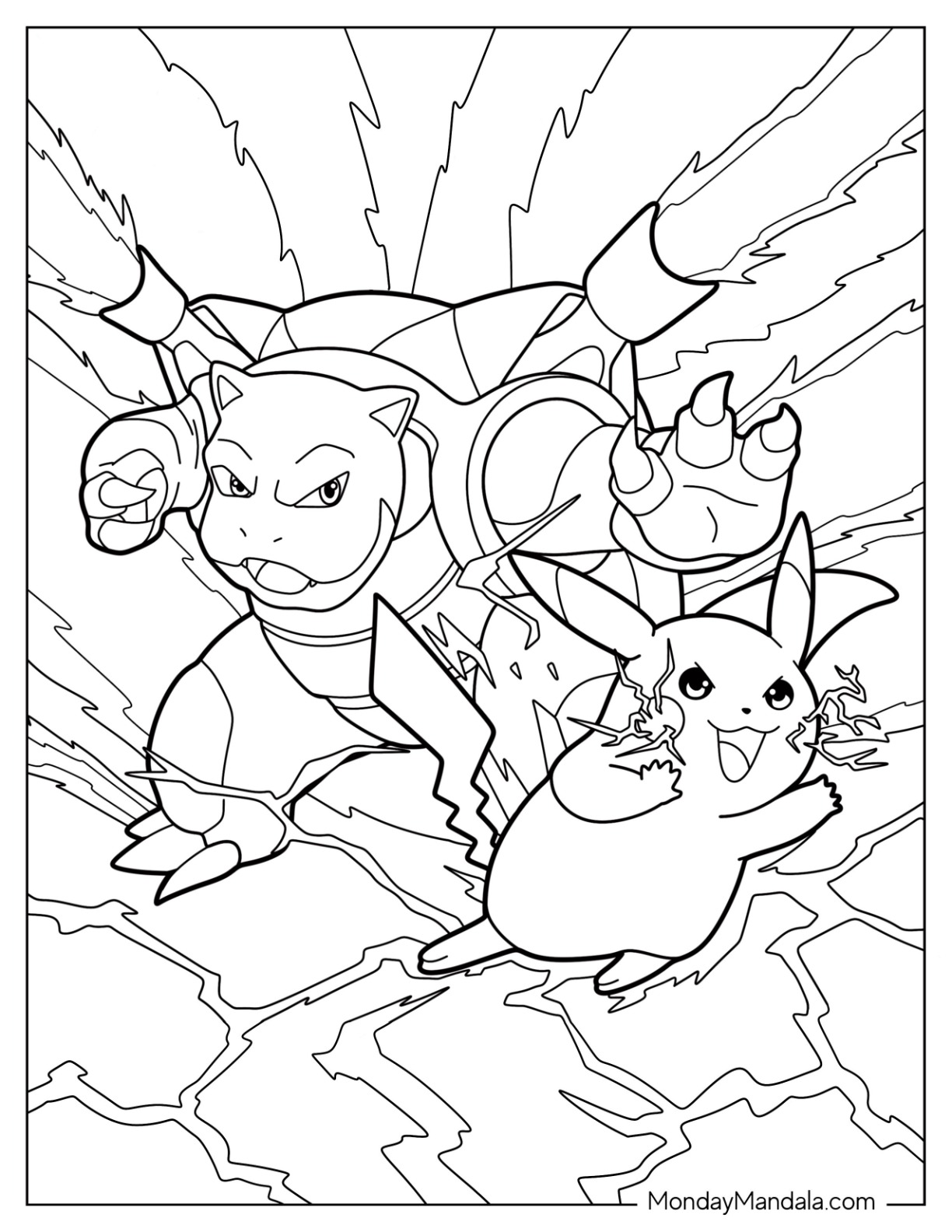 Blastoise coloring pages free pdf printables