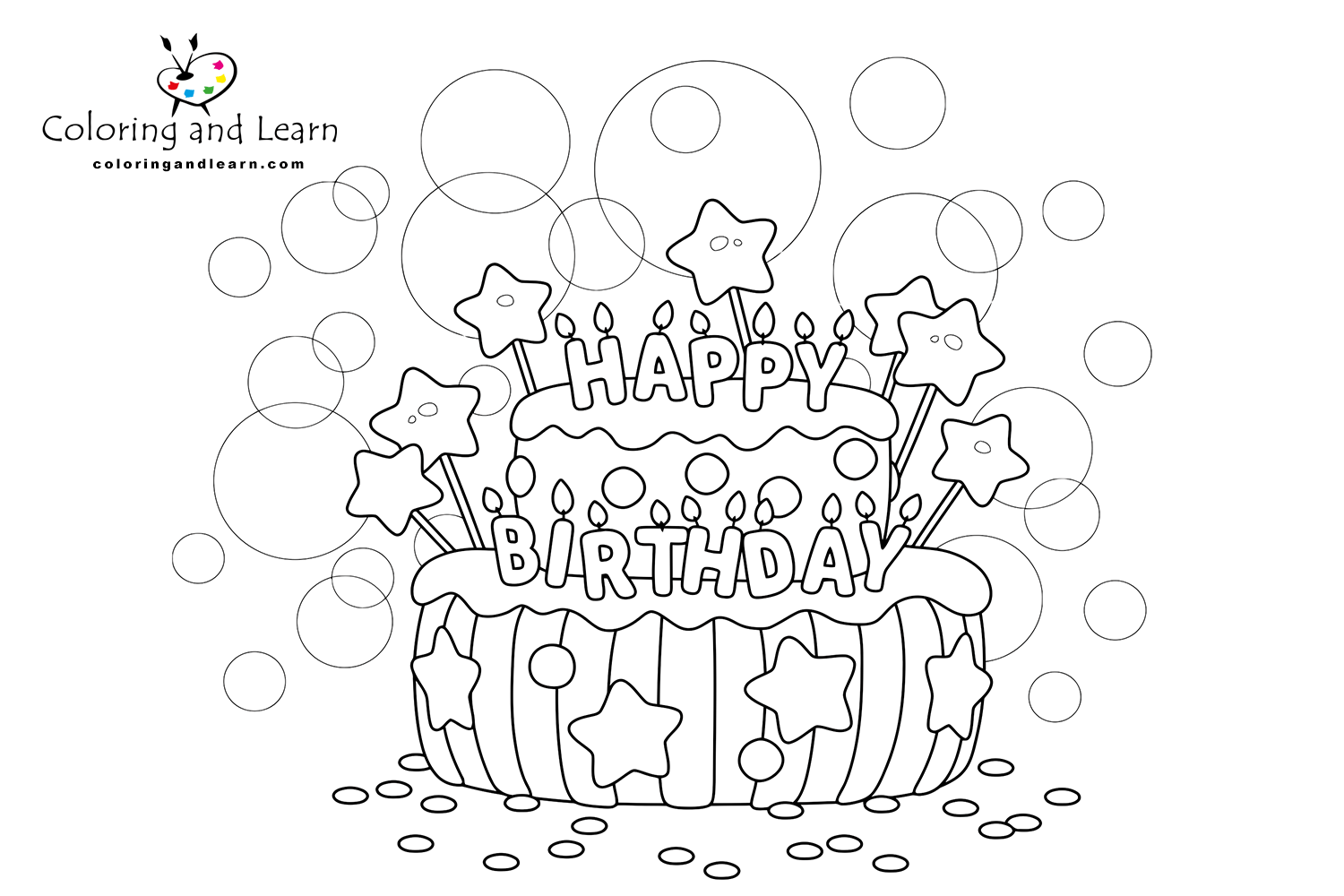 Birthday coloring pages