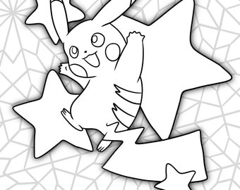 Pikachu pokemon coloring sheets