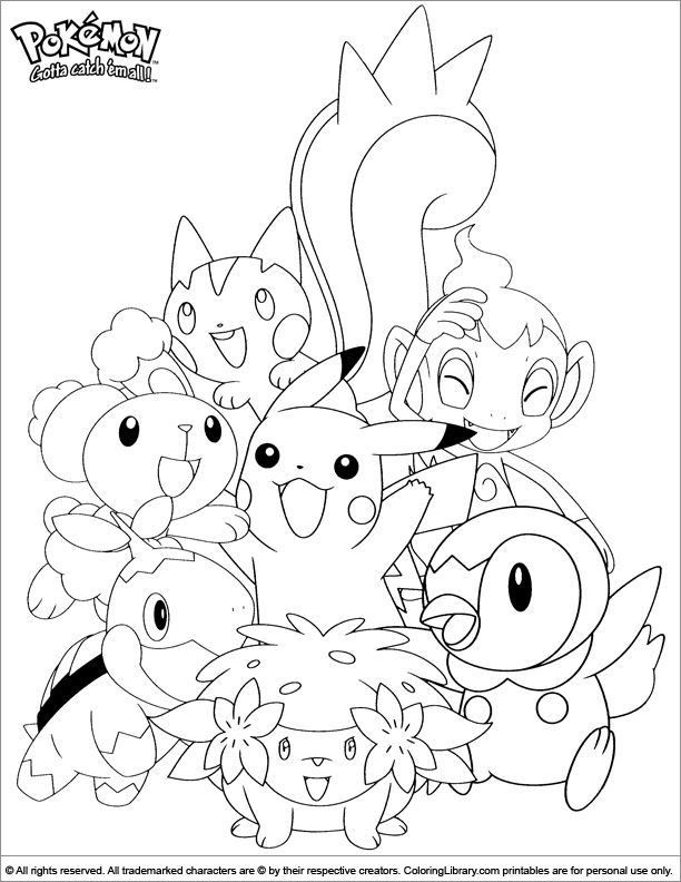 Printable page pokemon coloring sheets pikachu coloring page pokemon coloring pages