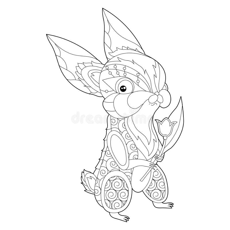 Squirrel coloring pages stock illustrations â squirrel coloring pages stock illustrations vectors clipart