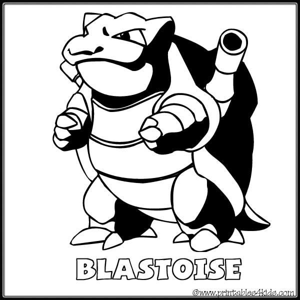 Pokemon blastoise coloring page â printables for kids â free word search puzzles coloring pages and other activities