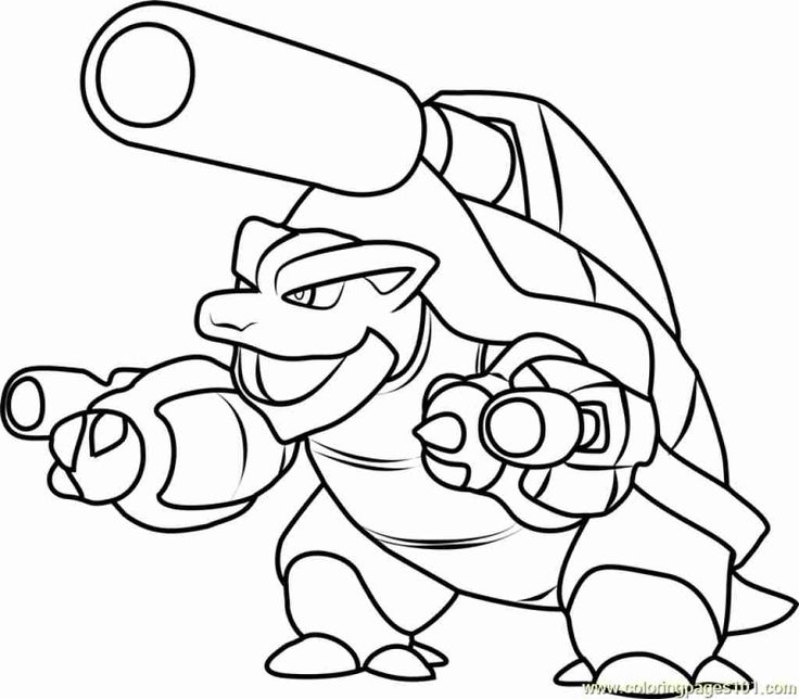 Pokemon blastoise coloring page â through the thousand pictures on
