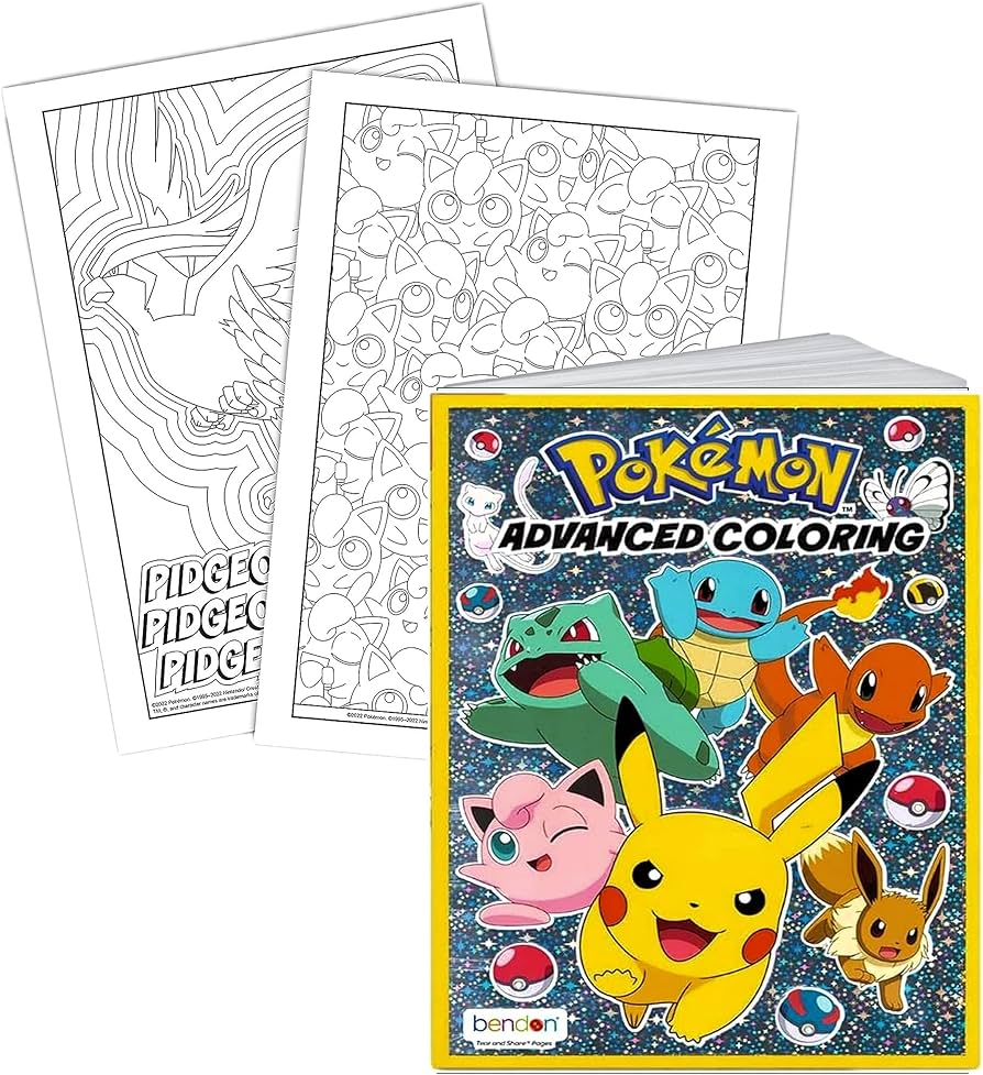 Pokemon coloring and activity set