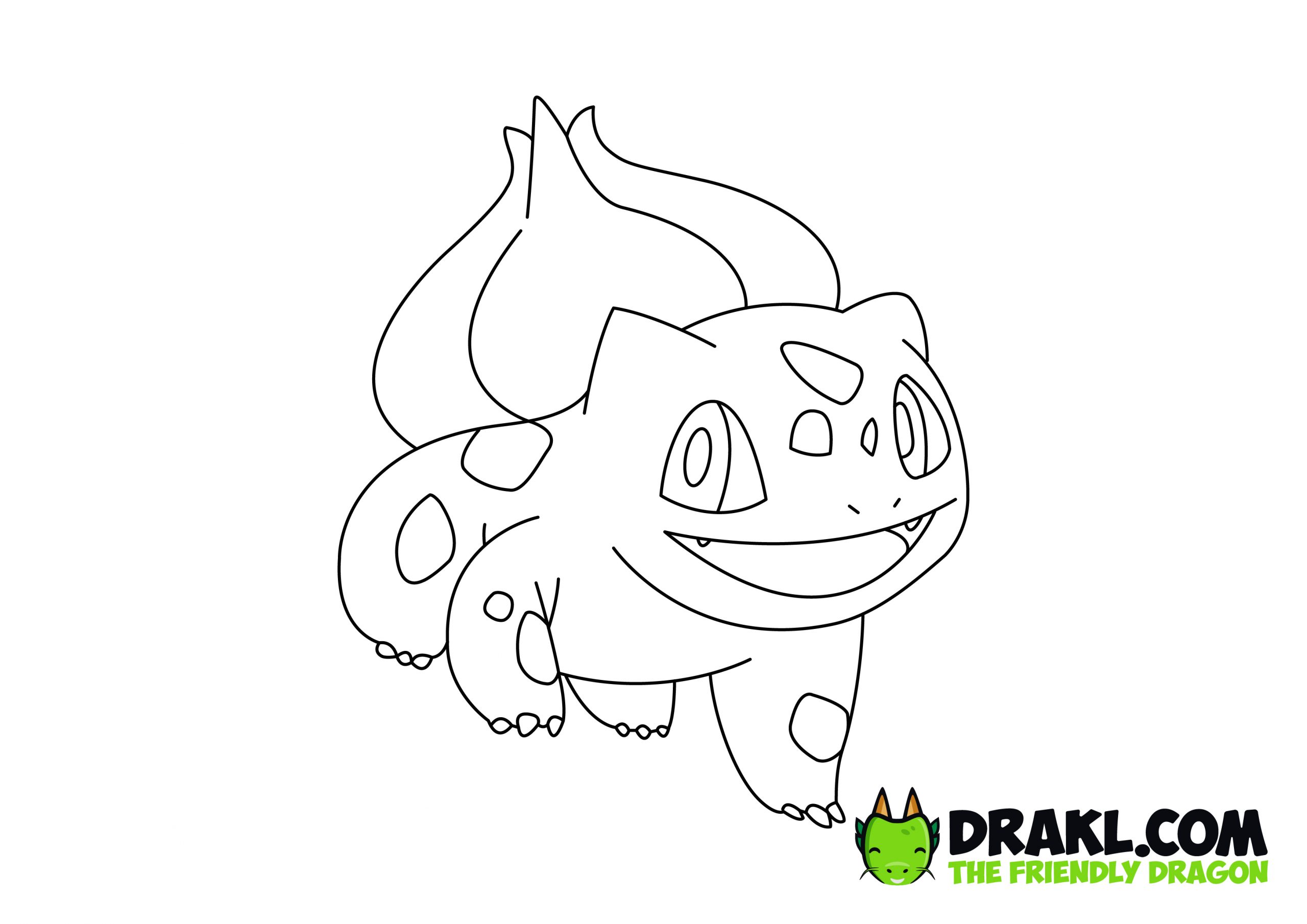 Bulbasaur pokemon coloring page