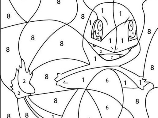 French colour by numbers with pokemon character teaching resources